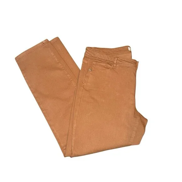 J Jill Denim Authentic Fit Slim Ankle Jeans Brown Straight Leg Women's Size 10 R - Picture 4 of 6